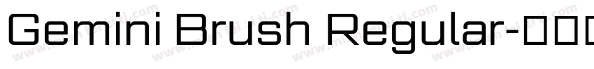 Gemini Brush Regular字体转换